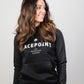 Racepoint Hoodie Women - Black and white