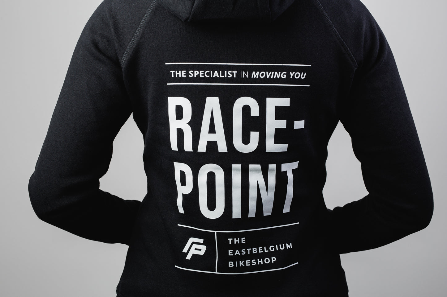 Racepoint Hoodie Women - Black and white